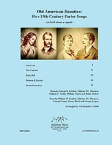 Old American Beauties SATB choral sheet music cover